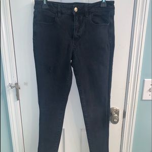 American eagle high rise black jeans